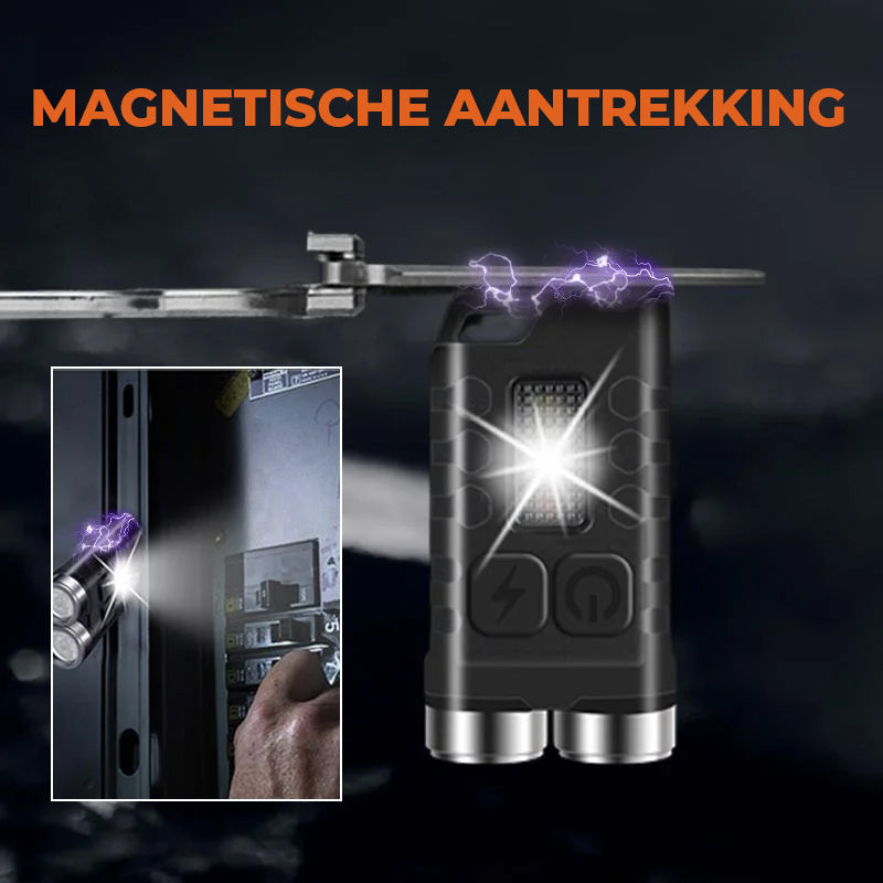 Magnetische Mini Schlüsselanhänger Taschenlampe