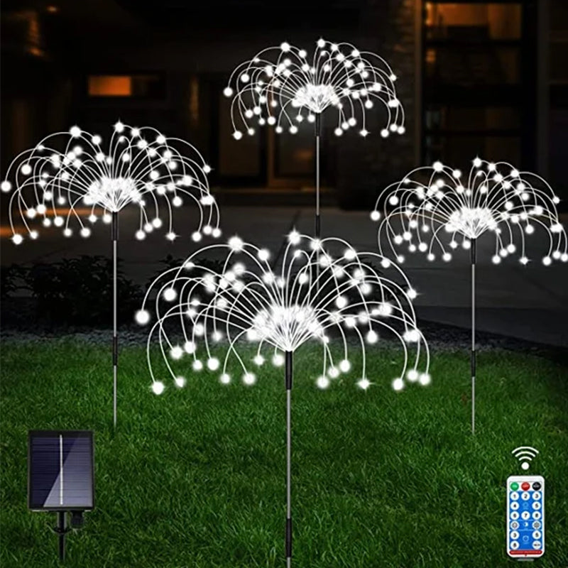 Primegarden™ Wasserdichte Solar-Gartenfeuerwerk-Lampe
