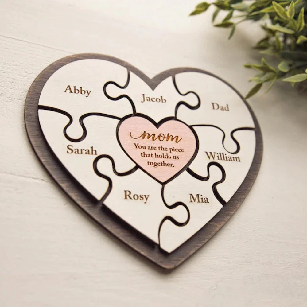 LovePieces™ - Personalisiertes Herz-Puzzle