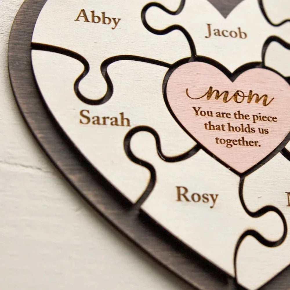 LovePieces™ - Personalisiertes Herz-Puzzle