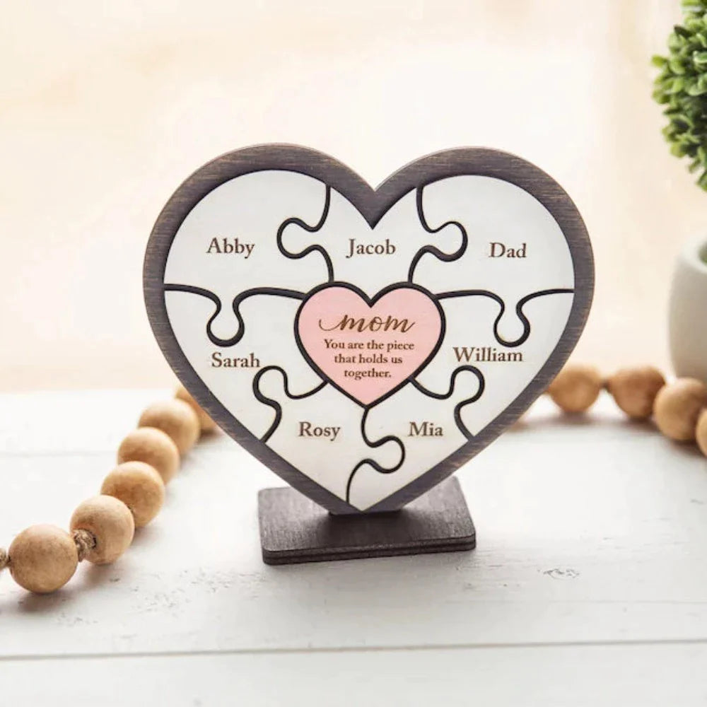 LovePieces™ - Personalisiertes Herz-Puzzle